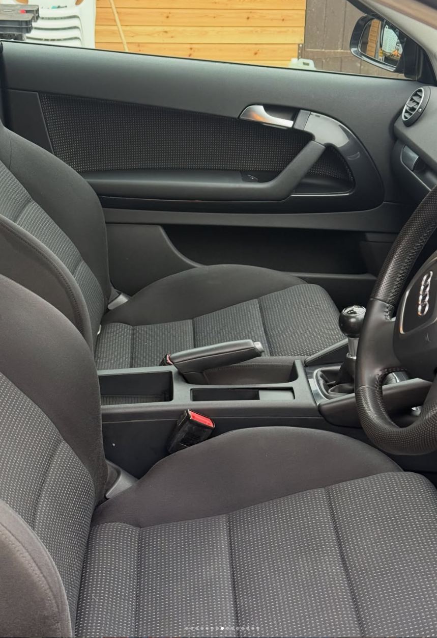 Audi interior after deep clean — seats and trim restored