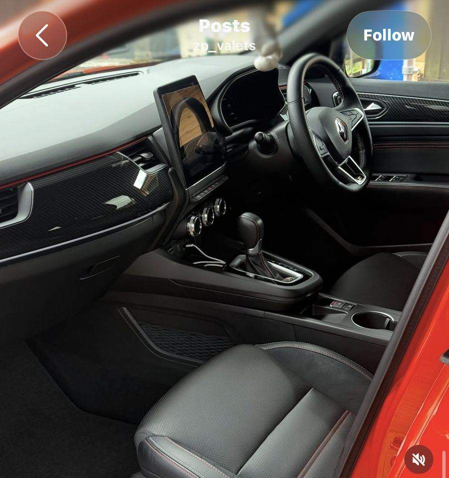 Renault Arkana interior after mini valet